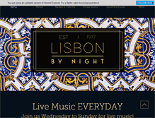 Tablet Screenshot of lisbonbynightrestaurant.com